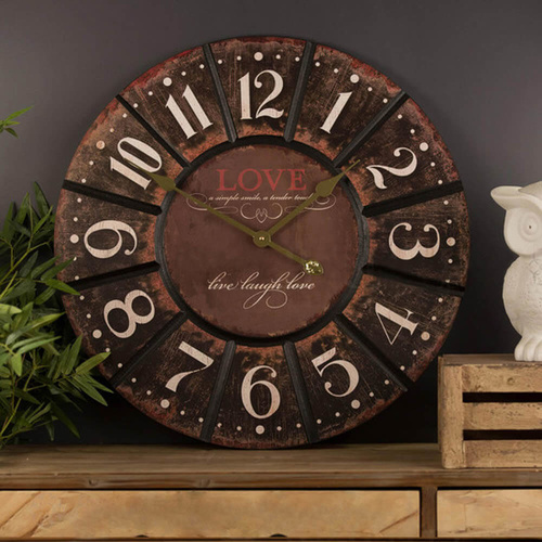 Live Laugh Love' 60cm Wall Clock