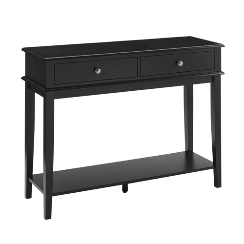 Chloe 2 Drawer Console Table - Black