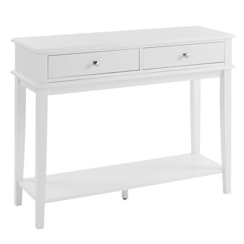 Chloe 2 Drawer Console Table - White
