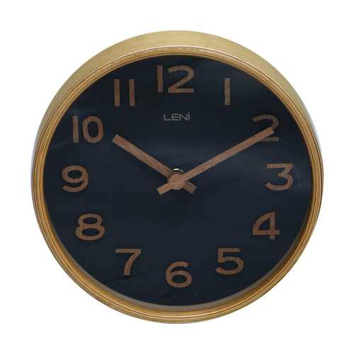 Leni Table/Wall Clock Black 18cm
