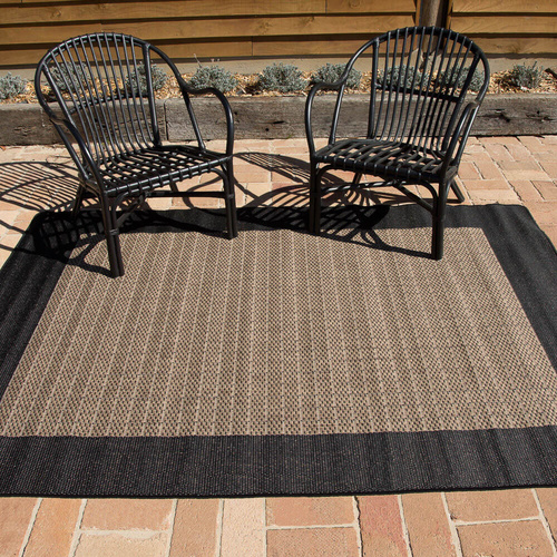 Suva Outdoor 67x230cm Runner Coffee Black 405/121