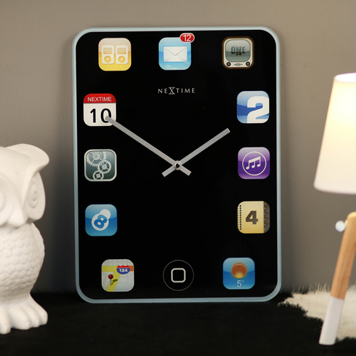 NeXtime Wall iPad iPhone Wall Clock - 40x30cm