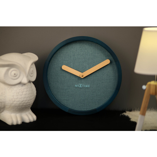 NeXtime Silent Calm Wall Clock - Turquoise - 30cm