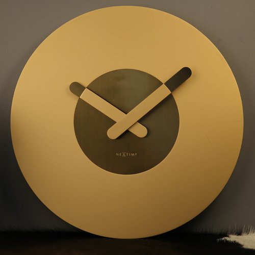 NeXtime Silent In Touch Wall Clock - Gold - 39.5cm