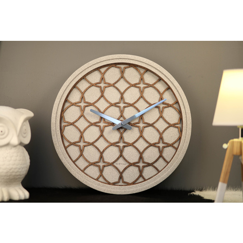 NeXtime Silent Concrete Love Wall Clock - 39cm