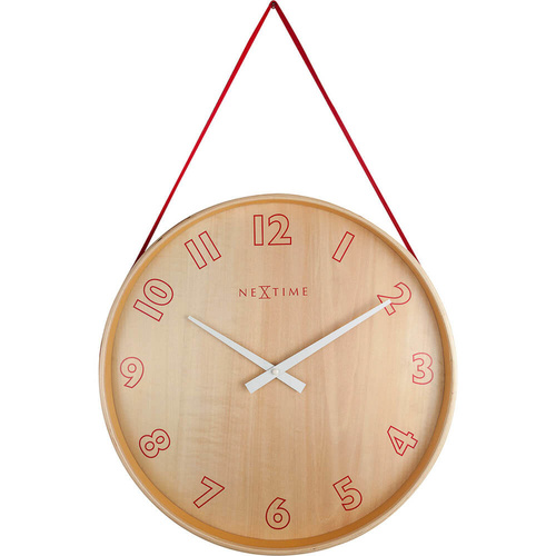 NeXtime Loop Wall Clock - Red - 26cm