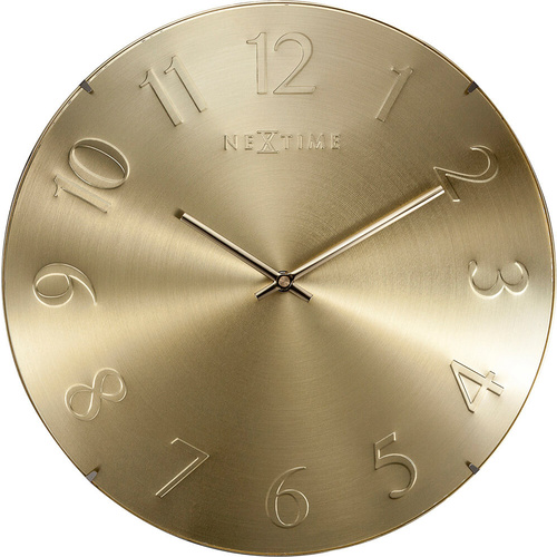 NeXtime Elegant Dome Wall Clock - Gold - 35cm