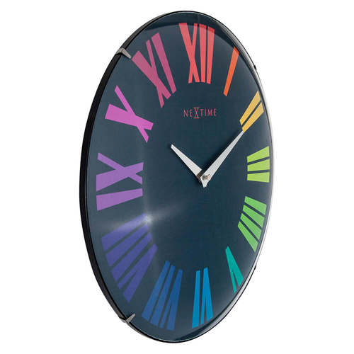 NeXtime Roman Dome Wal Clock - Multi Coloured - 35cm