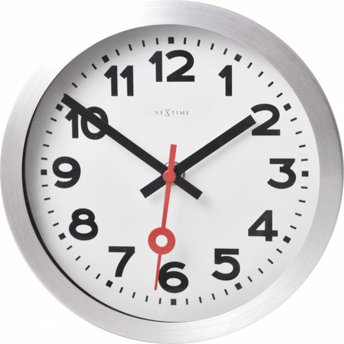 NeXtime Station Number Wall & Table Clock - White