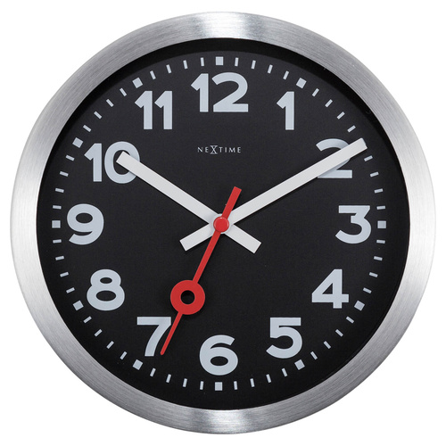NeXtime Station Number Wall & Table Clock - Black