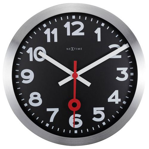 NeXtime Station Wall Clock Numerical - Black