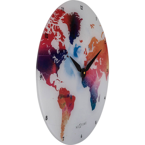NeXtime Colourful World Wall Clock - 43cm