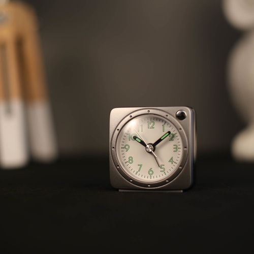 TFA Germany Grey Electronic Alarm Clock with Snooze - 5.5cm