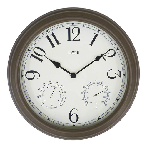 Outdoor Wall Clock - Old Gold - 40.5cm