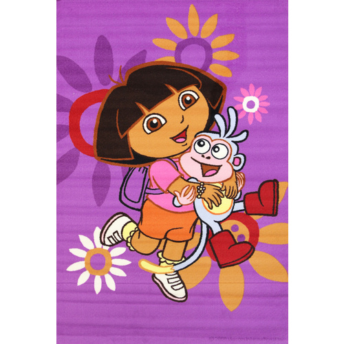 Kids Castle - Dora Boots - Purple and Pink - 133x200cm