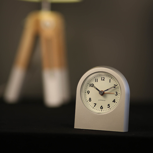 TFA Germany Pick Me Up Electronic Alalrm Clock - Silver