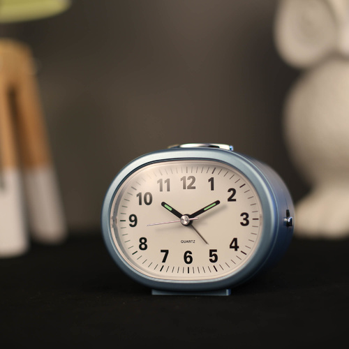 TFA Germany Electronic Alarm Clock w Snooze - Blue - 10 x 8cm
