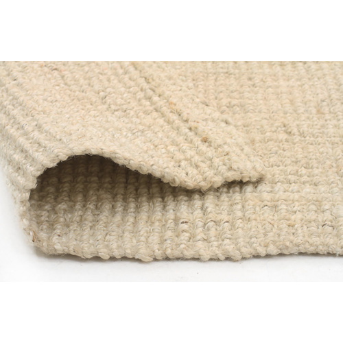 Piazza Chunky Natural Fiber Barker Rug - Bleach - 150x220cm