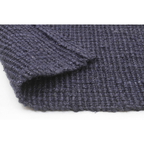 Piazza Chunky Natural Fiber Barker Rug - Navy - 180x270cm