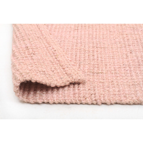 Piazza Chunky Natural Fiber Barker Rug - Pink - 150x220cm