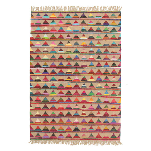 Piazza Natural Jute and Cotton Rug - 150x220cm
