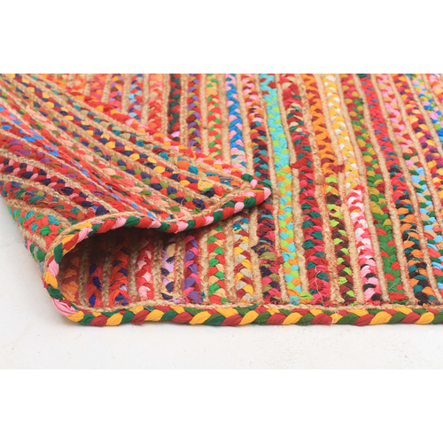 Piazza Expo Jute and Cotton Rug - Multi