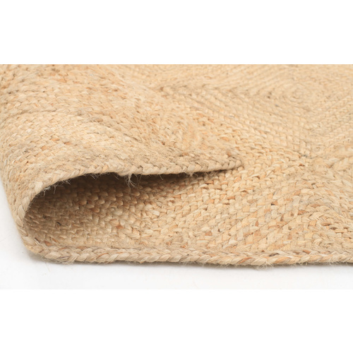 Piazza Chunky Fiber Hatch Rug - Natural