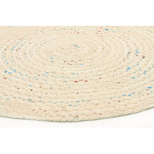 Piazza Bleached Natural Rug - 120x120cm