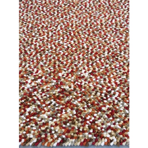 Jelly Bean Wool Rug Autumn 2 Sizes Premium Designer Hand Made Wool Rugs