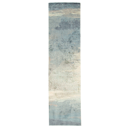 Urban Snow Storm Modern Runner - Blue