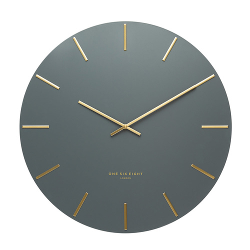 Luca Charcoal 60cm SILENT Wall Clock