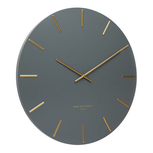 Luca Charcoal 40cm SILENT Wall Clock