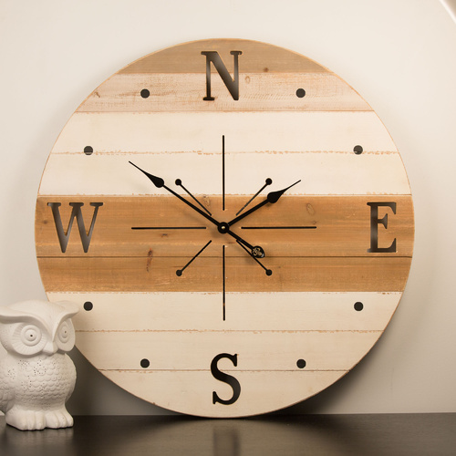 Compass Wall Clock - 76cm