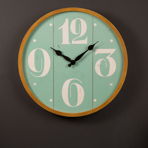 38.5cm Billie Mint Wall Clock
