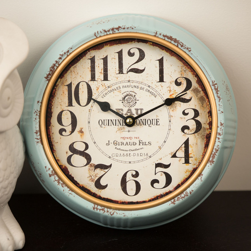 25cm EAU Wall Clock -Blue/Gray