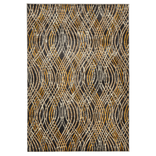 Zone Flurry Modern Rug - Charcoal - 160x230cm