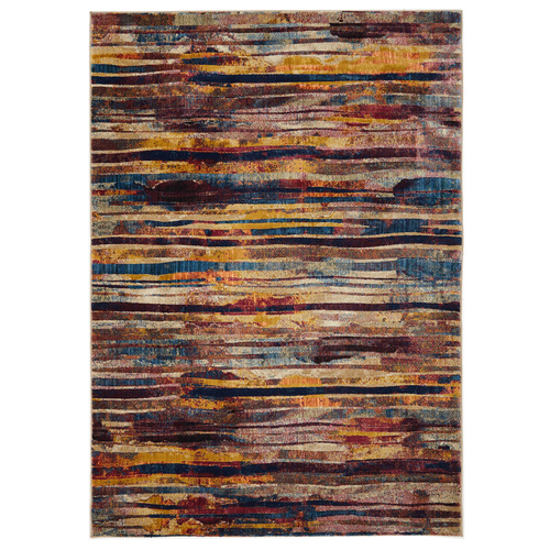 Zone Strokes Modern Rug - Raspberry - 160x230cm