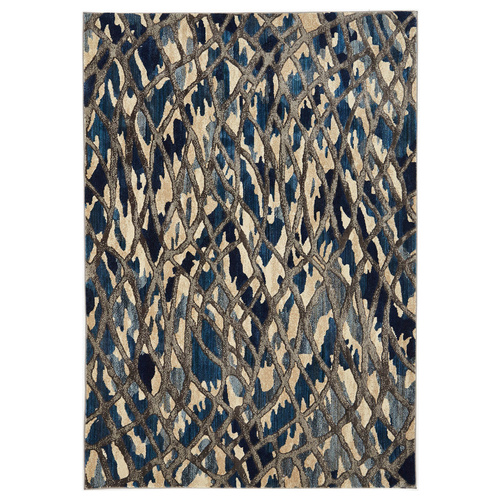 Zone Ropes Modern Rug - Blue - 160x230cm