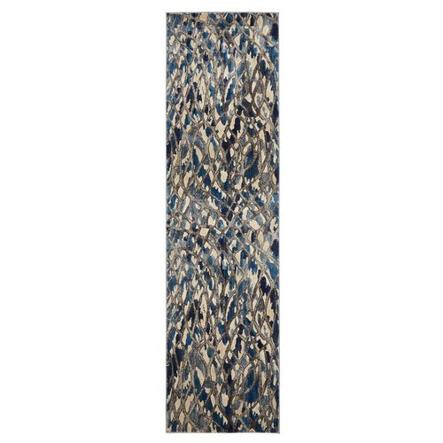 Zone Ropes Modern Runner - Blue - 80x300cm