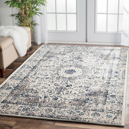 Evolve Mist Transitional Rug - White - 160x230cm