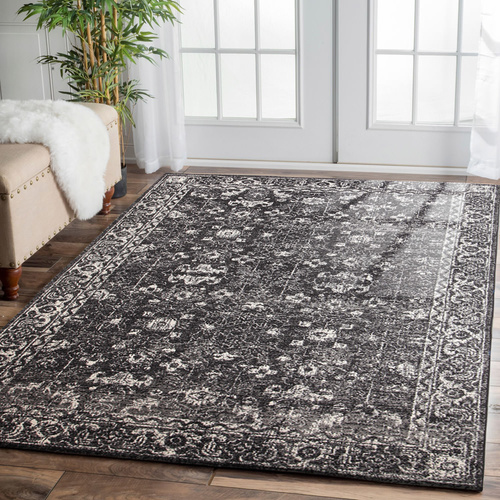 Evolve Estella Transitional Rug - Charcoal - 240x330cm