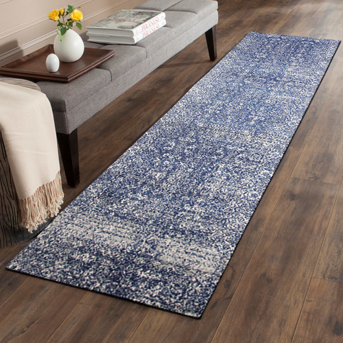 Evolve Oasis Transitional Runner - Navy - 80x300cm