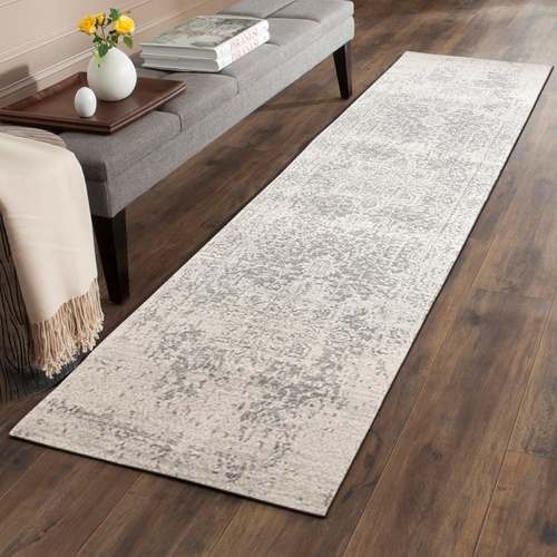 Evolve Dream Transitional Runner - White Silver - 80x300cm