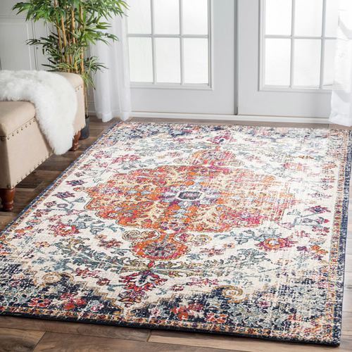Evolve Carnival Transitional Rug - White