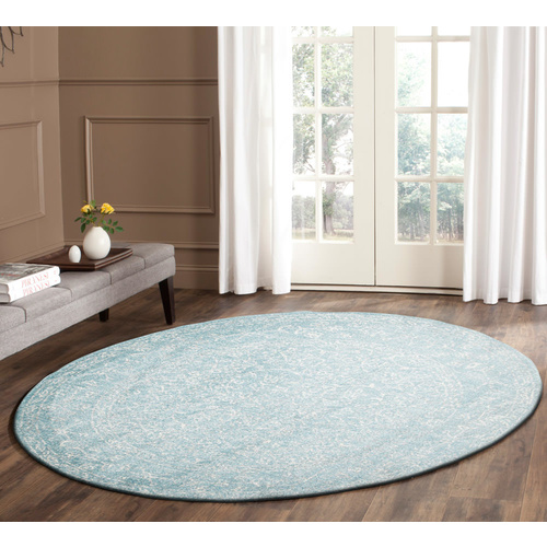 Evolve Depth Transitional Round Rug - Blue - 150x150cm
