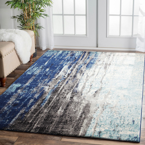Evolve Transpose Transitional Rug - Blue - 160x230cm