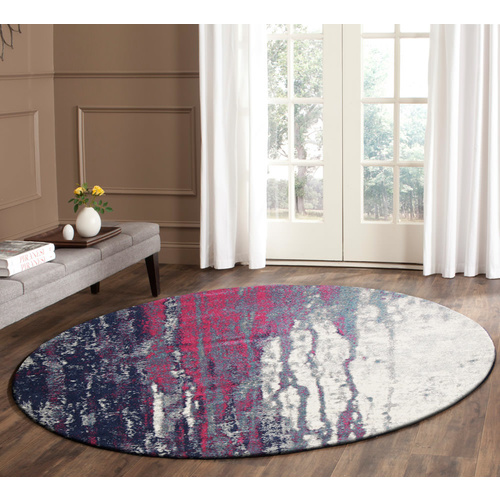 Evolve Bedrock Transitional Round Rug - Stone - 150x150cm