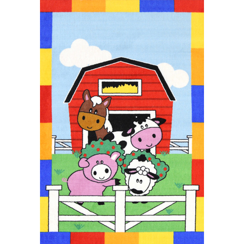 Kids Castle - Farmyard - Multicoloured - 100x150cm
