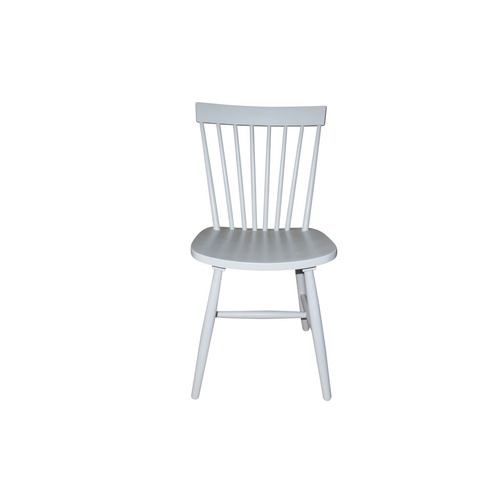 Simple Living - Set of 2 Ari Rubberwood Dining Chairs - Grey