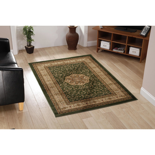 Ankara Medallion Classic Rug - Green - 160x230cm